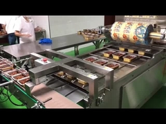 Machine à emballer automatiquement des plateaux linéaires pour les plateaux de champignons