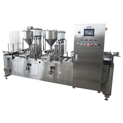 Système de commande PLC Machine de remplissage de tasse en acier inoxydable