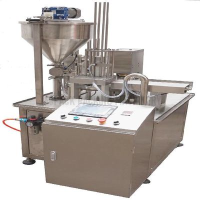 50-500 ml machine à sceller de remplissage de tasse rotative machine à sceller de tasse de jus personnalisable