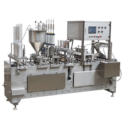 Équipement d'étanchéité de remplissage de tasses en plastique de 3 kW à commande PLC pour conception légère