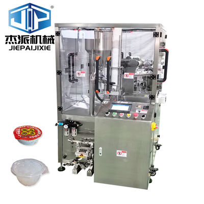 Machine de scellage de remplissage de tasses rotatives de précision pour les liquides denses / visqueux
