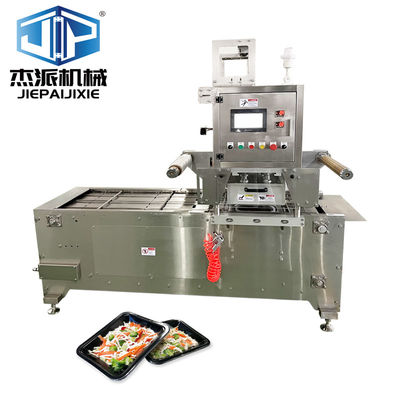 Machine automatique d'étanchéité de l'emballage de la peau du plateau pour l'emballage des nouilles frites Forme d'emballage plateau/bol/récipient Portée appliquée 2100 × 900 × 1700 mm